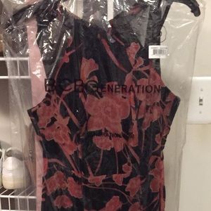 BCBGeneration Velvet Floral Maxi
